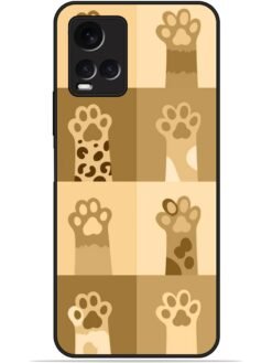 Cat legs design Glossy Metal TPU Phone Cover for Vivo Y21/Y21A/Y21G/Y21T/Y21E