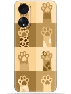 Cat legs design Soft Silicone Mobile Case for Oppo A78 (4G)