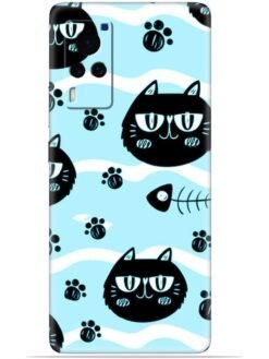 Cats design Soft Silicone Mobile Case for Vivo X60