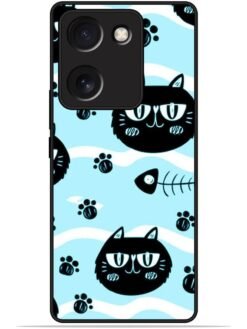 Cats design Glossy Metal TPU Phone Cover for Vivo Y200 Pro (5G)