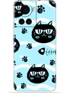 Cats design Soft Mobile Cover for Oneplus 10R (5G)