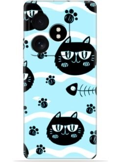 Cats design Soft Mobile Cover for Realme Gt 6T (5G)
