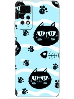 Cats design Soft Mobile Cover for Xiaomi Redmi Note 11