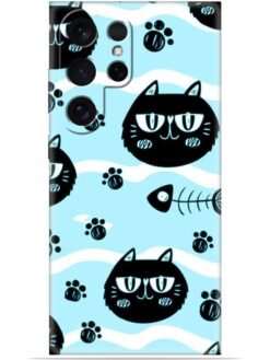 Cats design Soft Mobile Cover for Samsung Galaxy S24 Ultra (5G)