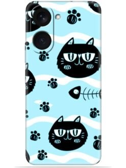 Cats design Soft Mobile Cover for Vivo T3 Lite (5G)