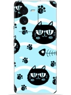 Cats design Soft Mobile Cover for Vivo V25 Pro (5G)
