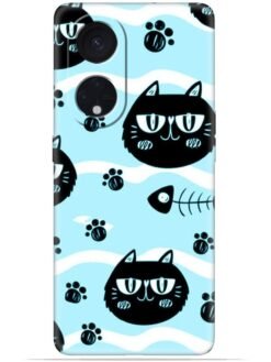 Cats design Soft Silicone Mobile Case for Oppo Reno 8T (5G)
