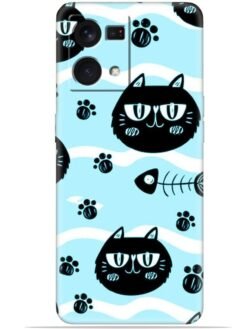 Cats design Soft Silicone Mobile Case for Oppo F21 Pro (4G)