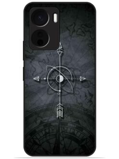 Compass art Glossy Metal TPU Phone Cover for Vivo Y56 (5G)