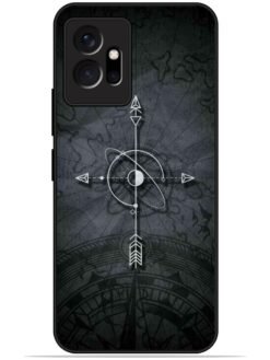 Compass art Glossy Metal TPU Phone Cover for Vivo T1 (5G)