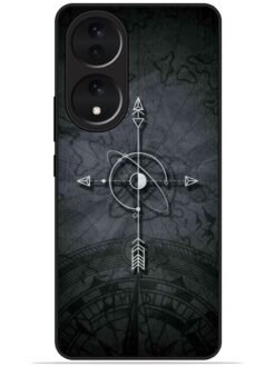 Compass art Glossy Metal TPU Phone Cover for Vivo Y100 (5G)/Y100A (5G)