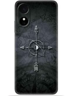 Compass art Soft Mobile Cover for Oppo A17