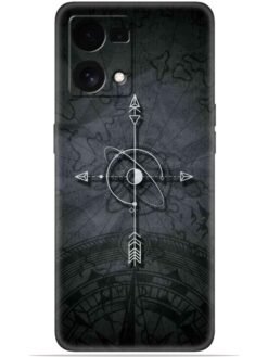 Compass art Soft Mobile Cover for Oppo F21S Pro (4G)