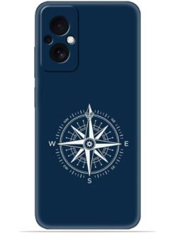 Compass design Soft Silicone Mobile Case for Poco M4 (5G)