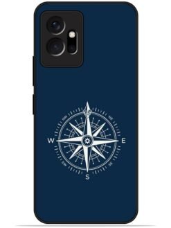Compass design Glossy Metal TPU Phone Cover for Vivo T1 (5G)