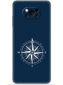 Compass design Soft Mobile Cover for Poco X3 Pro