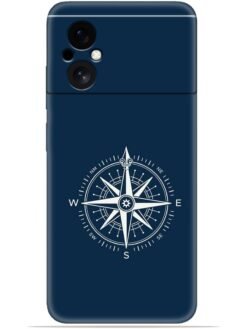 Compass design Soft Mobile Cover for Poco M4 (5G)