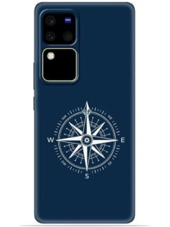 Compass design Soft Mobile Cover for Vivo V30 Pro (5G)