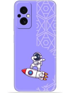 Cute astronaut Soft Silicone Mobile Case for Poco M4 (5G)