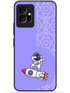 Cute astronaut Glossy Metal TPU Phone Cover for Vivo T1 (5G)