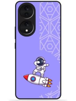 Cute astronaut Glossy Metal TPU Phone Cover for Vivo Y100 (5G)/Y100A (5G)