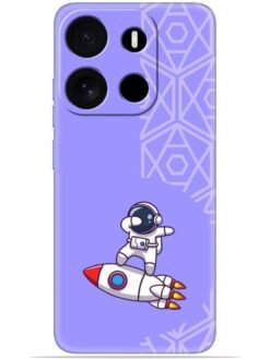 Cute astronaut Soft Mobile Cover for Tecno Pop 7 Pro