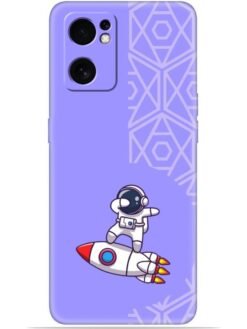 Cute astronaut Soft Mobile Cover for Oppo Reno 7 (5G)