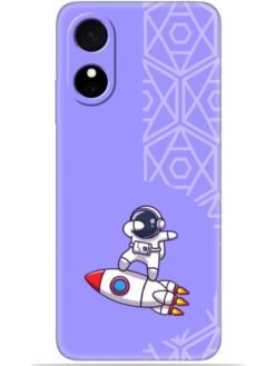 Cute astronaut Soft Mobile Cover for Oppo A17