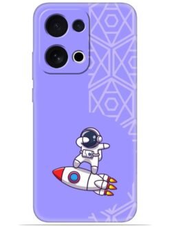 Cute astronaut Soft Mobile Cover for Oppo Reno 13 (5G)