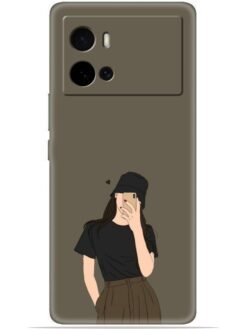 Cute girl design Soft Silicone Mobile Case for Iqoo 9 Pro