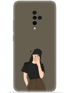 Cute girl design Soft Silicone Mobile Case for Vivo S1 Pro