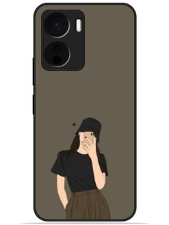 Cute girl design Glossy Metal TPU Phone Cover for Vivo Y56 (5G)