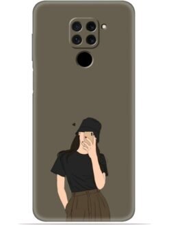 Cute girl design Soft Mobile Cover for Xiaomi Redmi Note 9