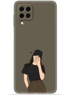 Cute girl design Soft Mobile Cover for Samsung Galaxy M32 (4G)