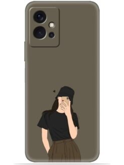 Cute girl design Soft Mobile Cover for Vivo T1 (5G)