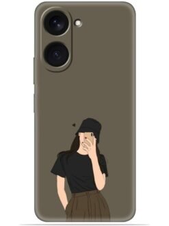 Cute girl design Soft Mobile Cover for Vivo Y18/Y18E/Y18i/Y18T