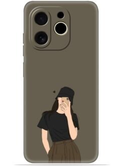 Cute girl design Soft Mobile Cover for Tecno Spark 30C (5G)