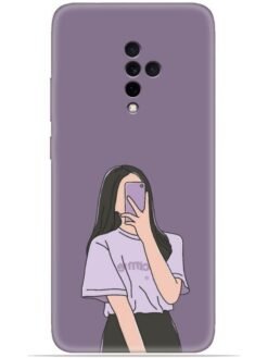 Cute girl selfie Soft Silicone Mobile Case for Vivo S1 Pro
