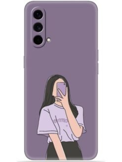Cute girl selfie Soft Mobile Cover for Oneplus Nord Ce (5G)