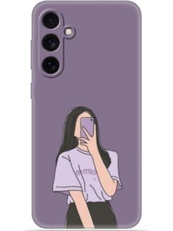 Cute girl selfie Soft Mobile Cover for Samsung Galaxy S23 Fe (5G)