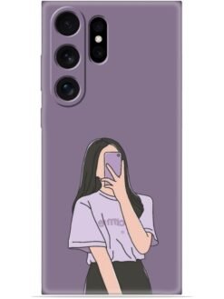Cute girl selfie Soft Mobile Cover for Samsung Galaxy S23 Ultra