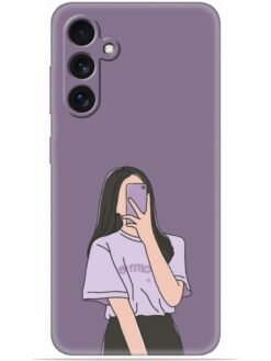 Cute girl selfie Soft Mobile Cover for Samsung Galaxy S24 (5G)
