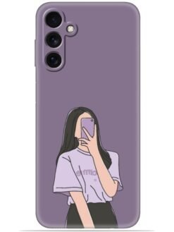 Cute girl selfie Soft Mobile Cover for Samsung Galaxy F54 (5G)