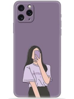Cute girl selfie Soft Mobile Cover for Apple Iphone 11 Pro Max