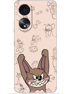 Cute jerry Soft Silicone Mobile Case for Oppo A58 (4G)