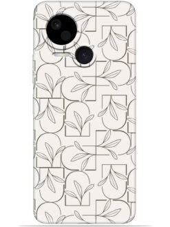 Floral line art Soft Silicone Mobile Case for Tecno Spark 10 (5G)