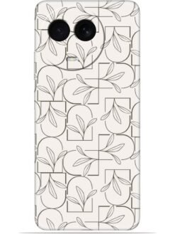 Floral line art Soft Mobile Cover for Realme C67 (5G)