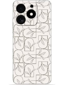 Floral line art Soft Mobile Cover for Realme C63 (4G)