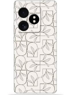 Floral line art Soft Mobile Cover for Realme Gt 6T (5G)