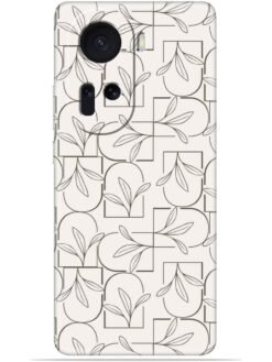 Floral line art Soft Mobile Cover for Oppo Reno 11 (5G)